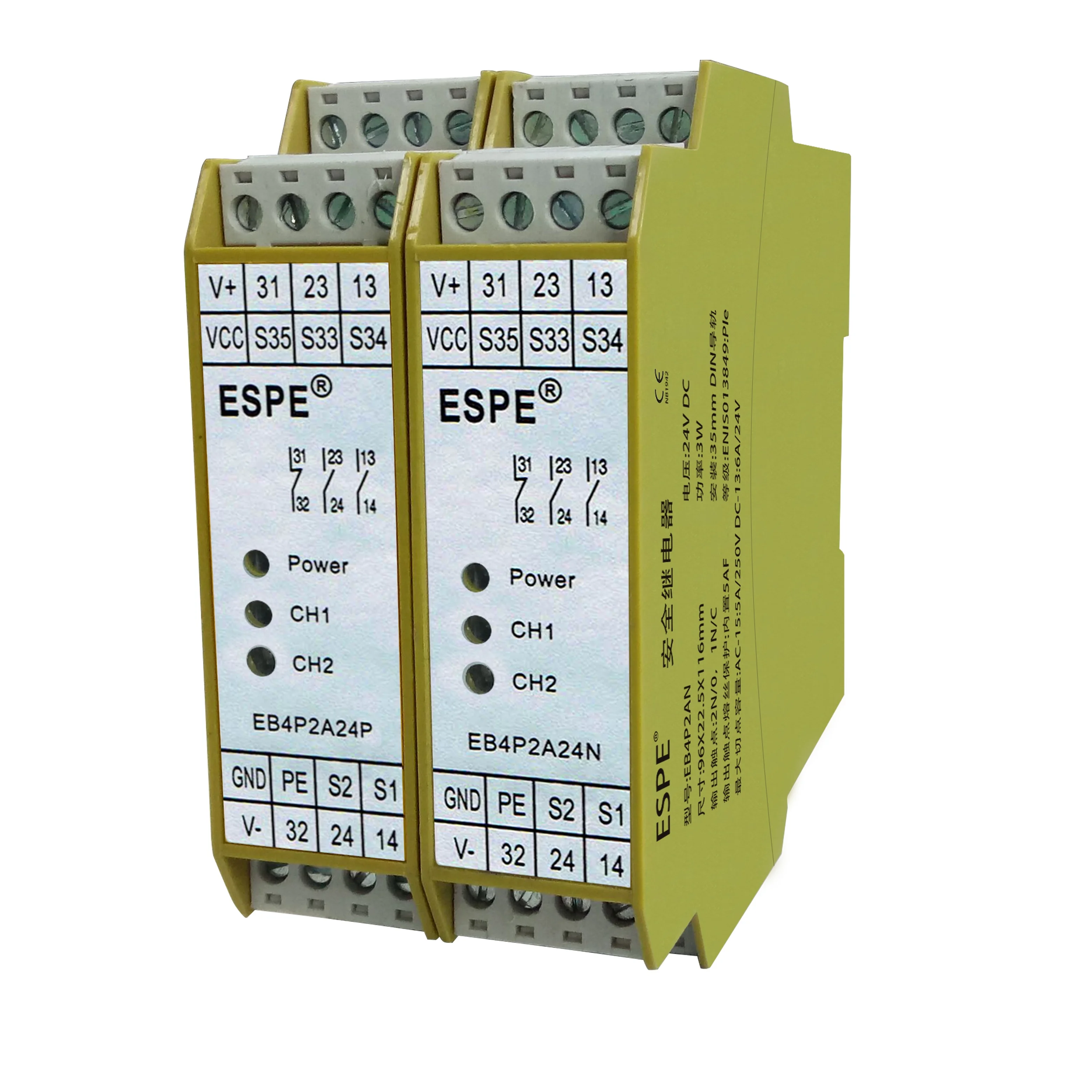 

New Original EB4P2A24P Solid State Electrical Parts Electric Relay Module 24v Safety Relay