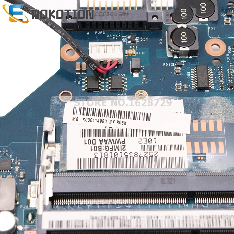 NOKOTION PWWAA LA-6847P Rev 1,0 MB K000114920 для Toshiba Satellite A660 C660 Материнская плата ноутбука DDR3 HD 5430 GPU Бесплатный процессор