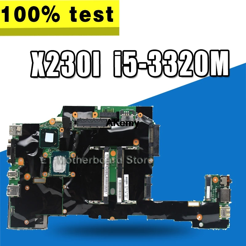 

original laptop Lenovo ThinkPad X230 X230i motherboard mainboard i5 i5-3320M CPU with fan FRU 04x4501