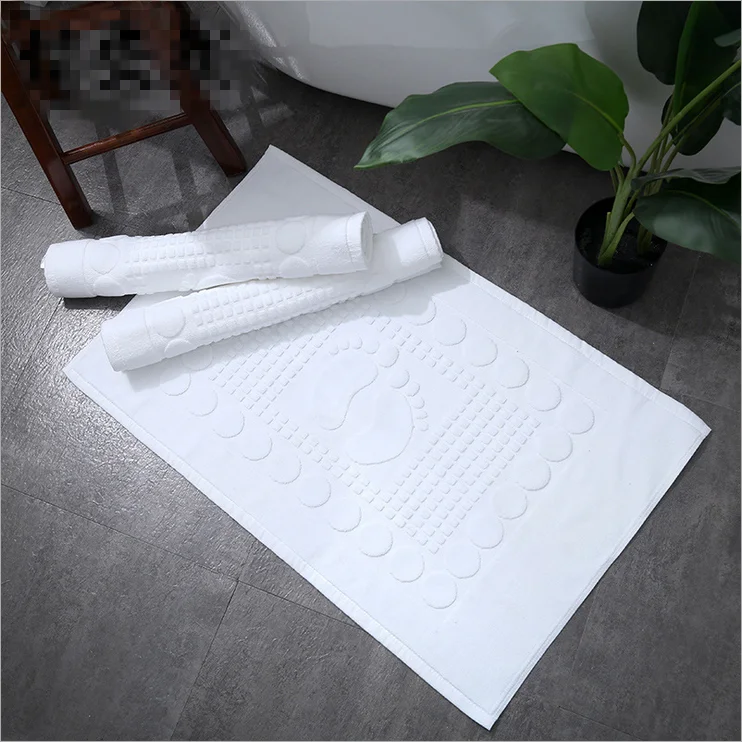 Хлопковое полотенце, супер мягкое белое отельное полотенце, полотенце для ног для дома и ванной комнаты