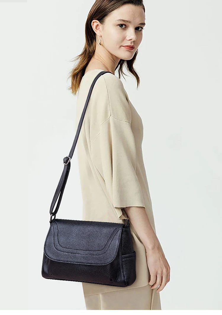 Натуральная кожа маленькие дамские сумки-мессенджеры Женские повседневные сумки через плечо для женщин Роскошные сумочки и сумочки