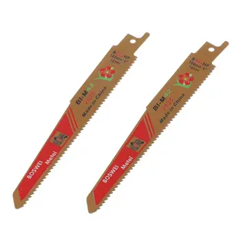 

2PCS Gold BIM Reciprocating Sabre Saw Blades Set for Cutting Metal Professional S922HF Tools Kit E7CB