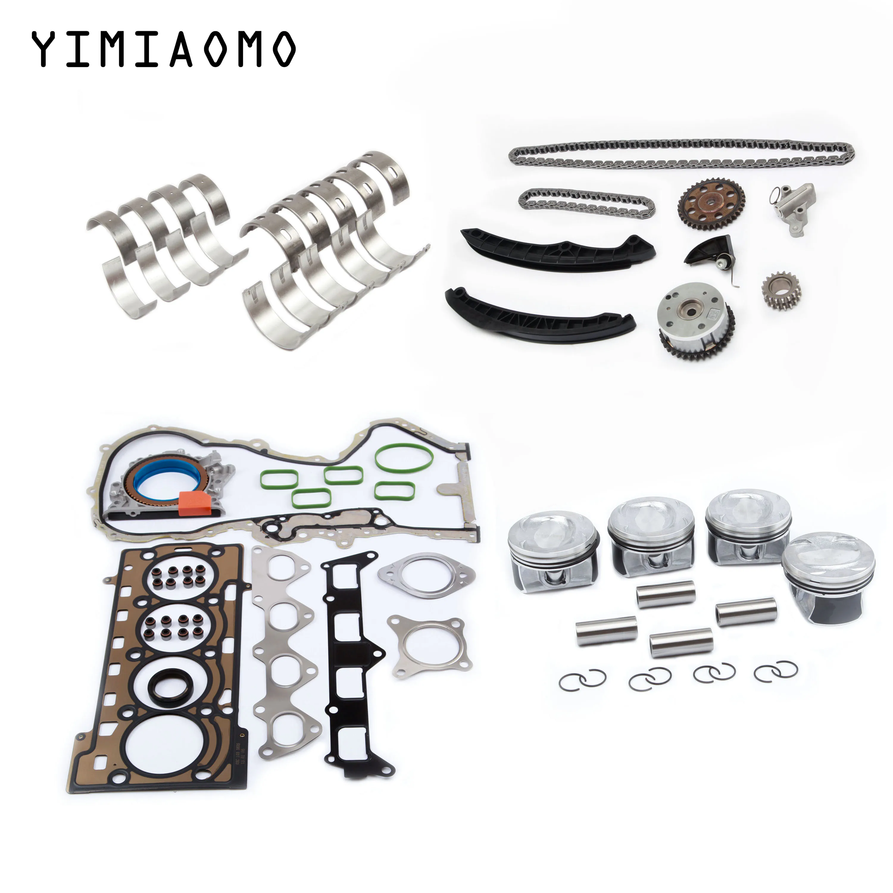 03C 198 021Aa Pistoni Del Motore Guarnizioni Revisione Rebuild Kit Guarnizioni & Guarnizione Catena Di Distribuzione Kit Per Il Vw Audi Skoda Sede 1.4