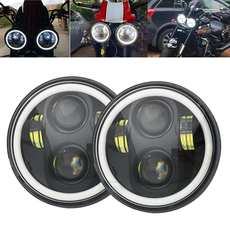 Светодиодная фара 2x5 75 дюйма с ближним/дальним светом для Triumph Rocket iii 3 & Speed Triple