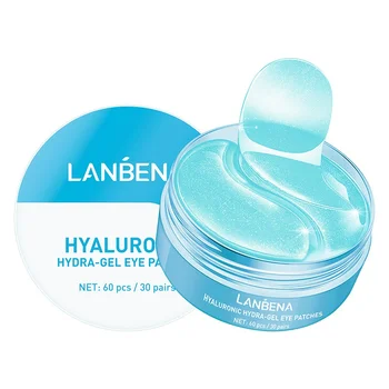 

60pcs Hyaluronic Acid Gel Moisturizing Anti Aging Remove Dark Circles Eye Skin Care Masks Eye Collagen Mask Eye Patch Free Ship