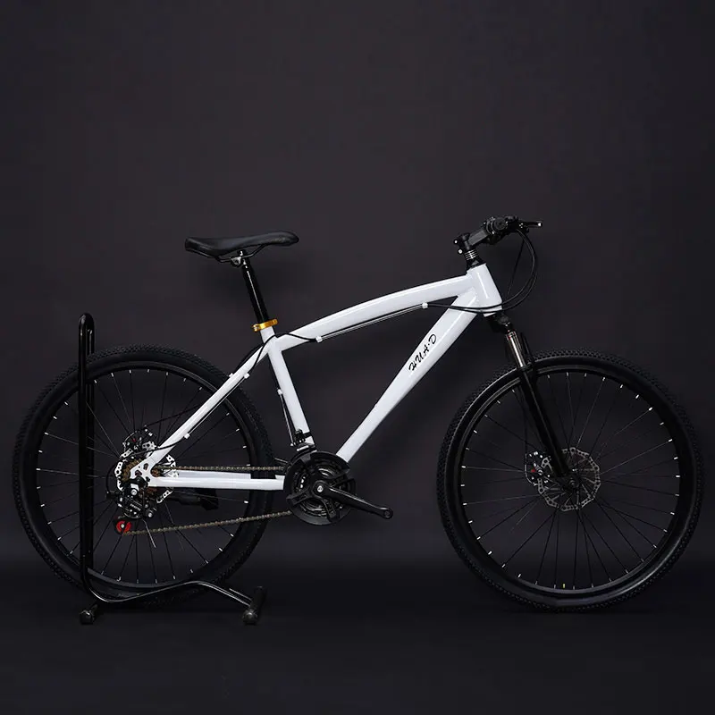 Cheap Two Decals Mountain Bike 26 Inch Adult Speed Double Disc Brakes Aluminum Alloy Rim Students Off Road Men and Women Bicycle 2