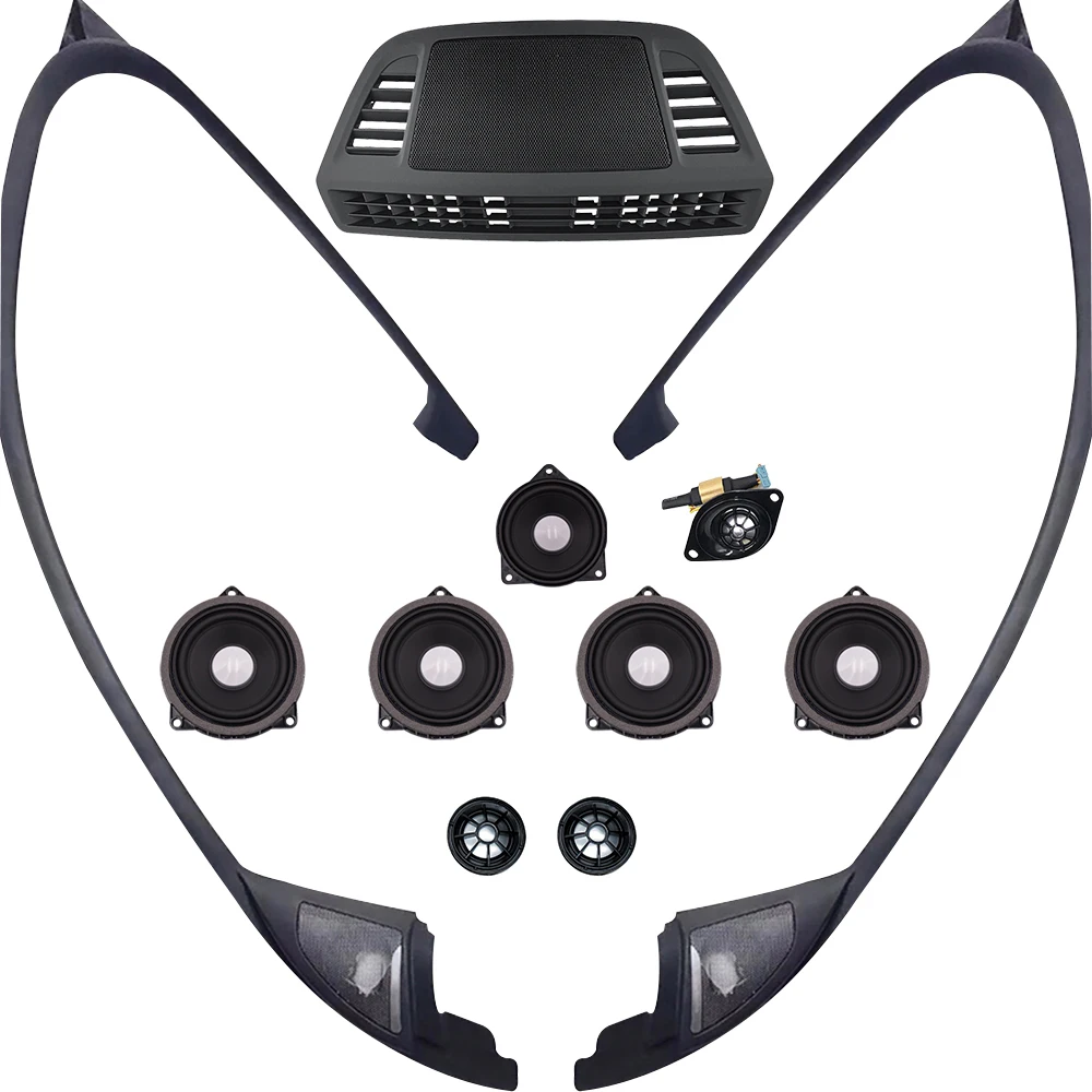 

Audio upgrade kit for BMW F47 F48 midrange speaker tweeter bass subwoofer music stereo loudspeaker cover complete set escalate