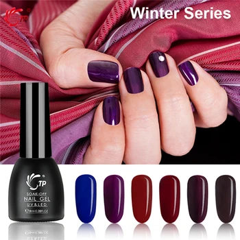 

TP 8ml 0.28oz Winter Color Series Nail UV Gel Polish Resin Soak Off LED Lamp Cure Primer Base Coat Manicure Pedicure Salon Decor