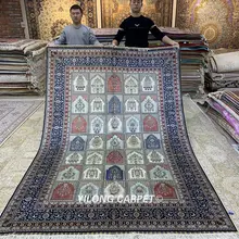 YILONG 6'x9 'Кашемировый Шелковый Vantage ковер изысканный четыре сезона персидский Восточный ковер(HF370H