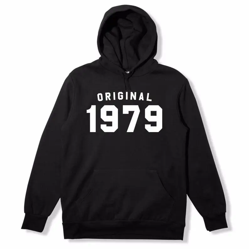 Women Hoodie 90s Aesthetic Tops Funny Hoodies Original 1979 Hoodie 39th Birthday Gift Vintage Sweatshirts for Her