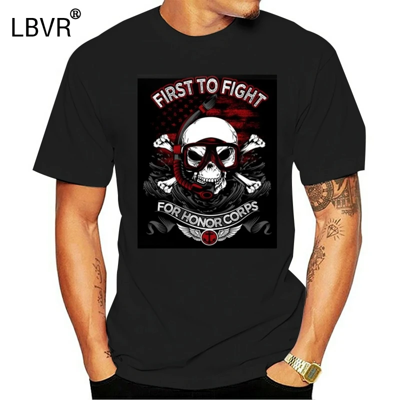 2019 New Make T Shirts first To Fighht Us Navy Seal Shirt -Special Forces - Marineman Casual Tee | Женская одежда