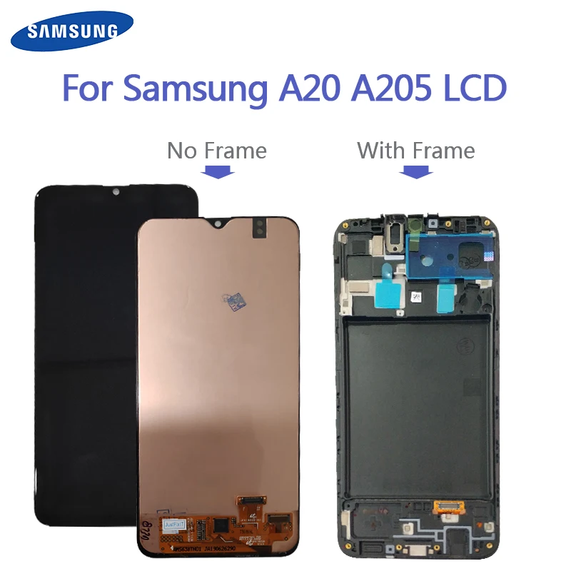 Для Samsung Galaxy A20 A205G/DS ЖК-дисплей A205F/DS A205GN/DS SM-A205FN/DS ЖК-экран дигитайзер A205 Замена