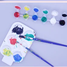 1 шт. 6 сеток палеттер для акварельной окраски карамельных цветов круг палеттеры масло гуашь акрил лоток для рисования поддон искусство поставка