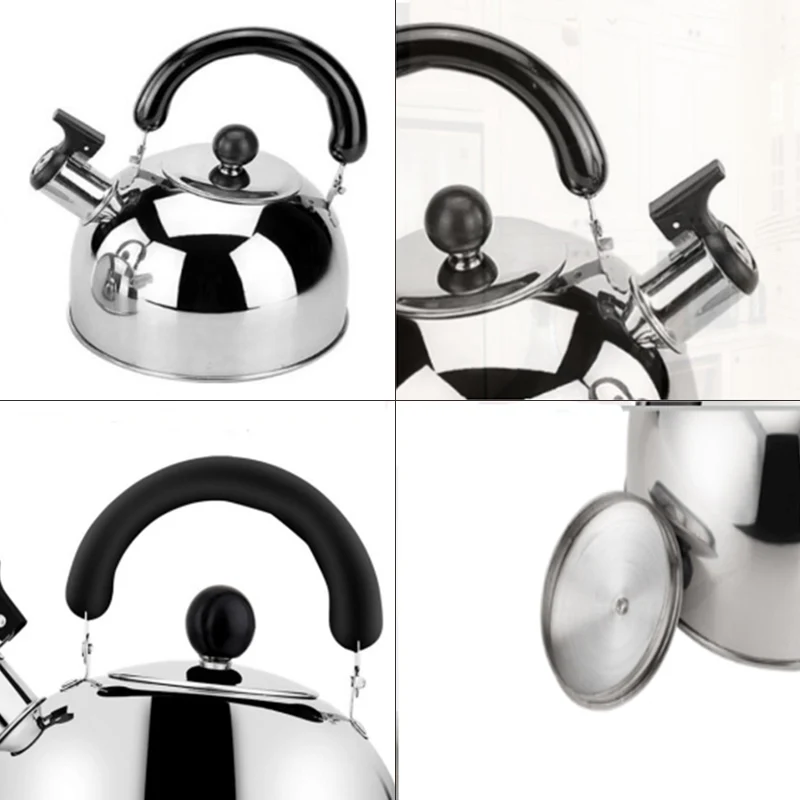 Tea Kettle Stovetop Whistling Tea Pot,Stainless Steel Tea Kettles Tea Pots for Stove Top,3L Capacity with Capsule Base By