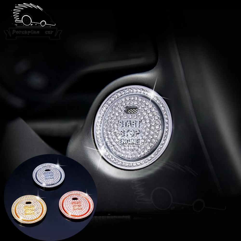 

Diamond Car Engine Start Stop Button Decoration Keyless System Switch Cover For Mazda 3 6 CX-4 CX-5 Axela ATENZA Car-styling