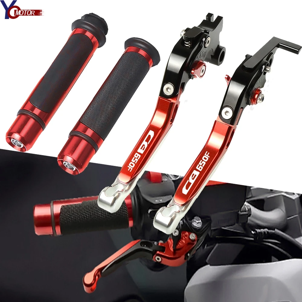 

Motorcycle CNC aluminum Adjustable Foldable Brake Clutch Lever Handle Grips For Honda CB650F CB 650F CB650 F 2014 2015 2016