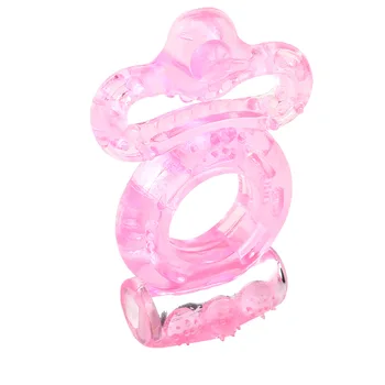 FBHSECL Vibrating Penis Rings Delay Ejaculation Double Cock Ring Sex Toys for Men Couple Adult Clitoris Stimulate Sex Shop 2