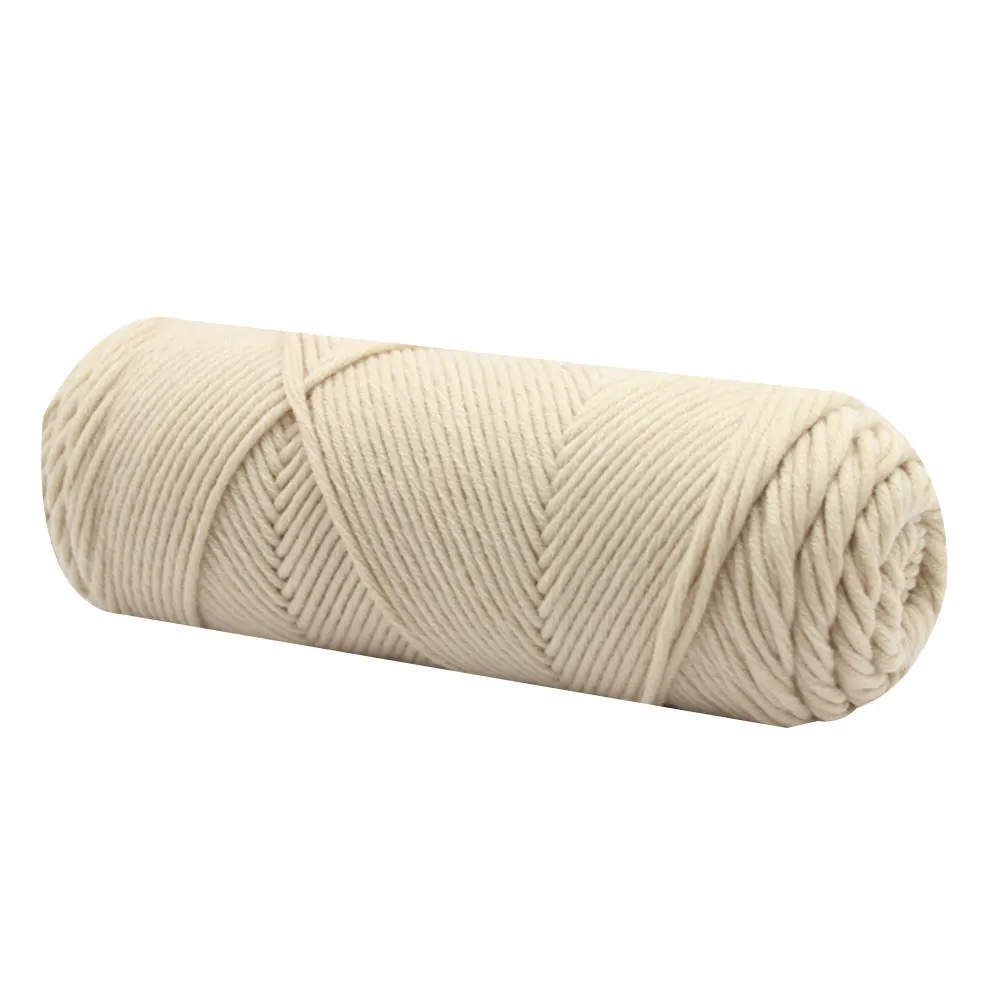 21 khaki white Мягкая теплая перчатка 100 г DIY шарф с шитьем домашнее искусство ручное вязание Многоцветный 8 слоев нитки для рукоделия хлопчатобумажная пряжа - Цвет: 21 khaki white