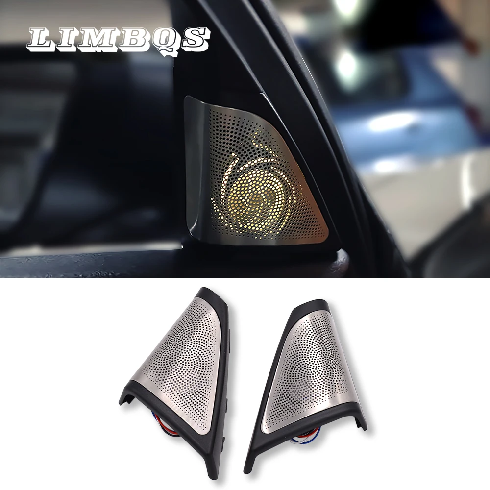 

Car tweeter covers for bmw f10 f11 series glow speakers audio trumpet head treble speaker ABS original model fit high quality