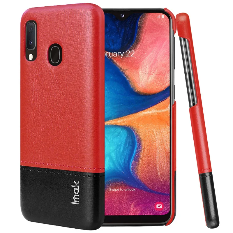 Кожаный чехол IMAK в сдержанном стиле A20e Etui для samsung A20e, чехол для samsung A20, Роскошный чехол для samsung Galaxy A20, чехол A 20 E