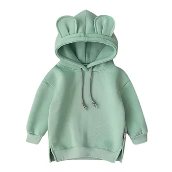 

Kids Boy Girl Hooded Cartoon 3D Ear Hoodie Fashion Sweatshirt Cute Tops 2019 New Toddler Baby Autumn Coats Colorful Clothes
