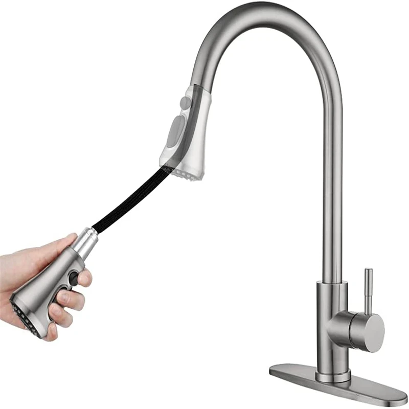 RVSinkFaucetKitchenFaucetSingleHandlePulloutKitchen1Hole