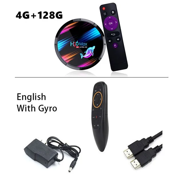8K Smart tv Box Amlogic S905X3 четырехъядерный Android 9,0 4 Гб ОЗУ 128 Гб ПЗУ USB 3,0 телеприставка Bluetooth wifi ТВ приставка - Цвет: 4G 128G
