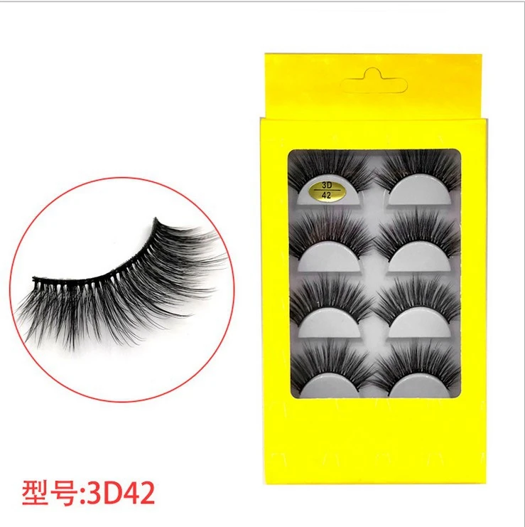 New 5 Pairs 3D Mink Hair False Eyelashes Wispy Fluffy Long Lashes Natural Eye Makeup Tools Faux Eye Lashes Maquiagem Wholesale