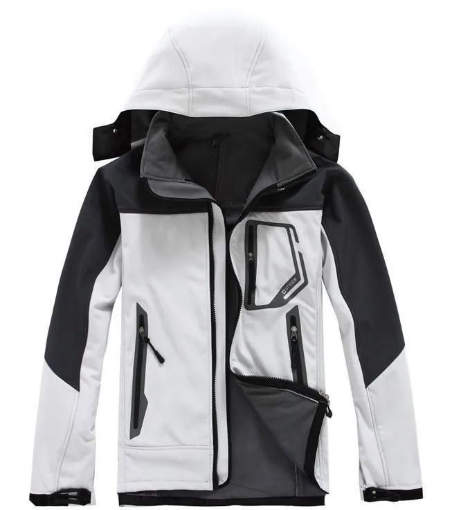 

Outdoor Men's Soft Case Raincoat Jacket Outdoor Climbing Sports Clothing Waterproof Warm Soft Case Clothing Fleece
