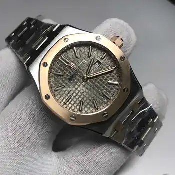 

A-P Luxury rose gold grey dial women watch AAA quality royal 33mm stainless stell ladies watch
