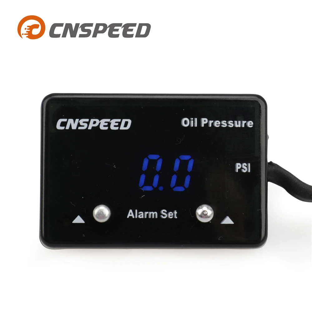 12v Oil Pressure Gauge 0200 PSI Auto Digital Diesel Universal Red Blue