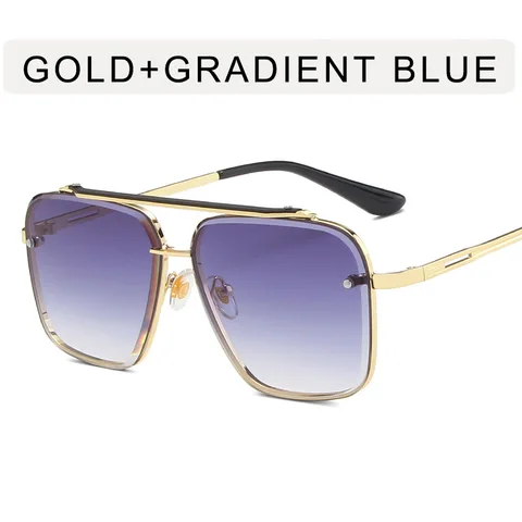 Oversized Rimless Sunglasses Women Retro Eyeglasses for Men/Women Luxury Brand Glasses Women Mirror Lentes De Sol Mujer
