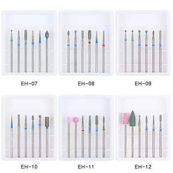 

Nail Drill Bit Set Milling Cutter Rotary Burr Cutter Clean Files for Electric Manicure Machine Accessory Nail Art Tools
