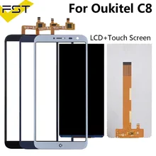Протестировано для Oukitel C8 ЖК-дисплей+ сенсорный экран дигитайзер Запасные части+ Инструменты+ клейкая ЖК-стеклянная панель для C8