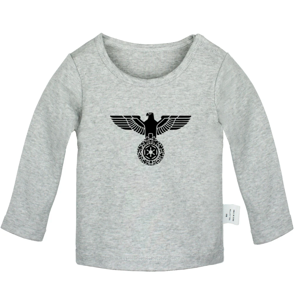 Waylon Jennings Flying IMPERIAL EAGLE Weyland_corp Design Newborn Baby T-shirts Toddler Graphic Solid Color Long Sleeve Tee Tops | Детская