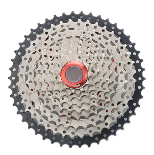 MTB велосипед Freewheel 9 S 9 скоростная кассета 46T маховик для горного велосипеда Sram блок звездочек shimano 9s systerm аксессуары - Цвет: red cover