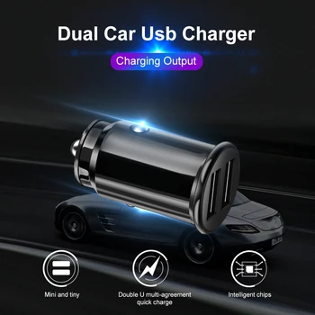 

UNIVERSAL USB In Car Charger 12V-24V For High Speed Smart Phone & Tablet Gadgets