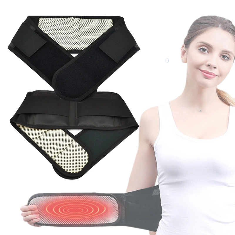 Adjustable Waist Tourmaline Self heating Magnetic Therapy Back Waist Support Belt Lumbar Brace Massage Band Health Care 2