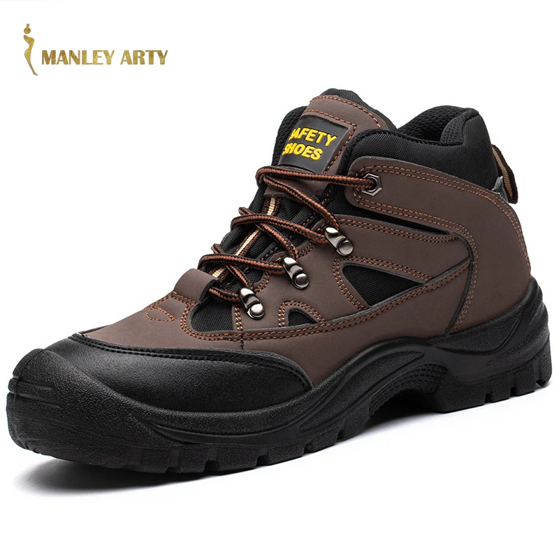 

Men Work Shoes Sneakers Anti Smash Anti Puncture Oil Resistant Acid and Alkali Resistant Wear Resistant Breathable Safety Shoes
