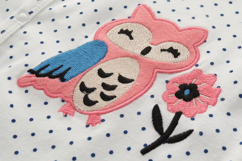 Baby girls clothing Long Sleeve Cotton Newborn Pajamas i love daddy printed baby Rompers