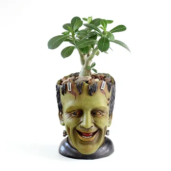 

Frankenstein Table Flowerpot Action Figures Toy Model Pen Pot Movie Figure Model Collections Gifts Car Decoration