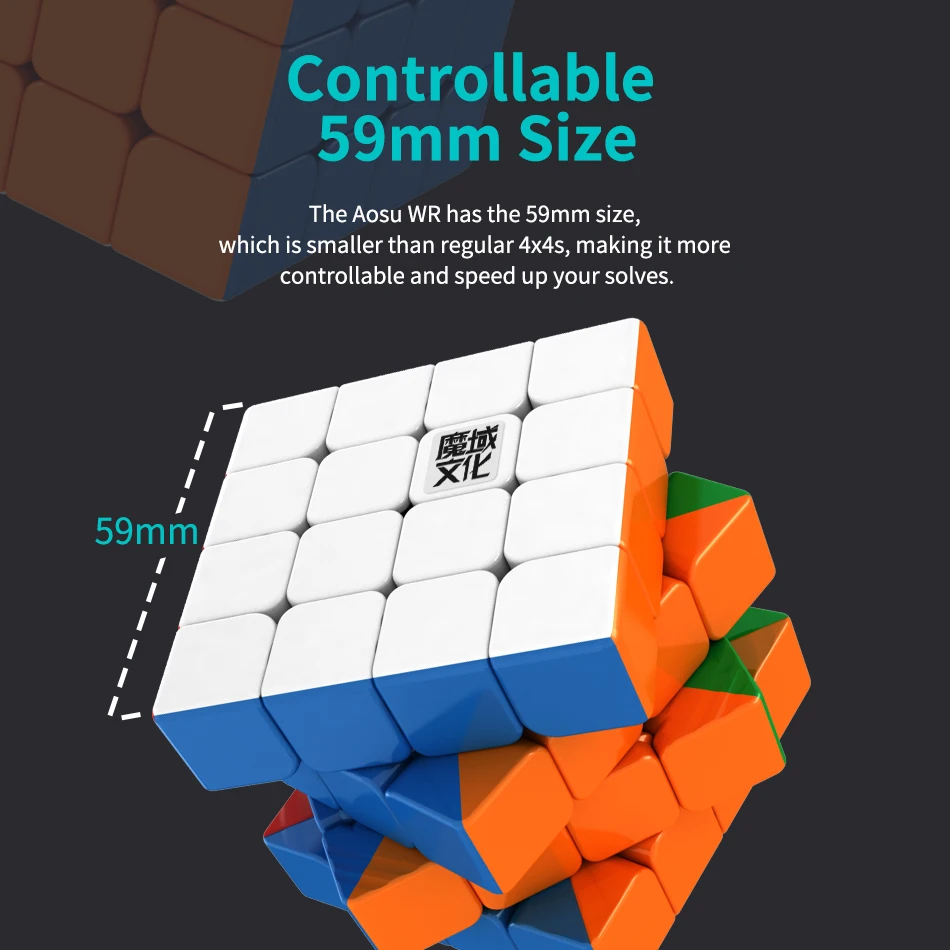 Moyu 4x4x4 cube Aosu WR/WR M 4x4x4 Магнитный магический куб moyu 4x4 скоростной куб 4x4x4 Магнитный куб moyu 4x4x4 cubo magic