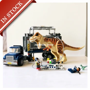 

Jurassiced World T. Rex Transport 75933 39116 Building Blocks 609Pcs Dinosaurs Tyrannosaurused 10927 75930 75936 75937 75935