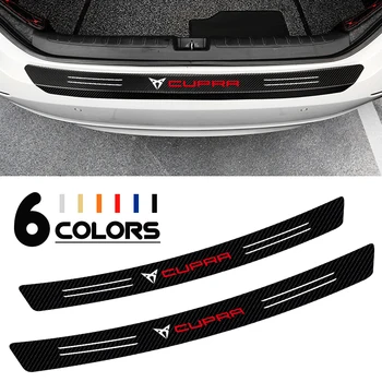 

Car Accessories Carbon Fiber Trunk Rear Guard Bumper Plate Protector Sticker For Seat Cupra 2014 Leon 5F Ibiza 6J Altea Exeo