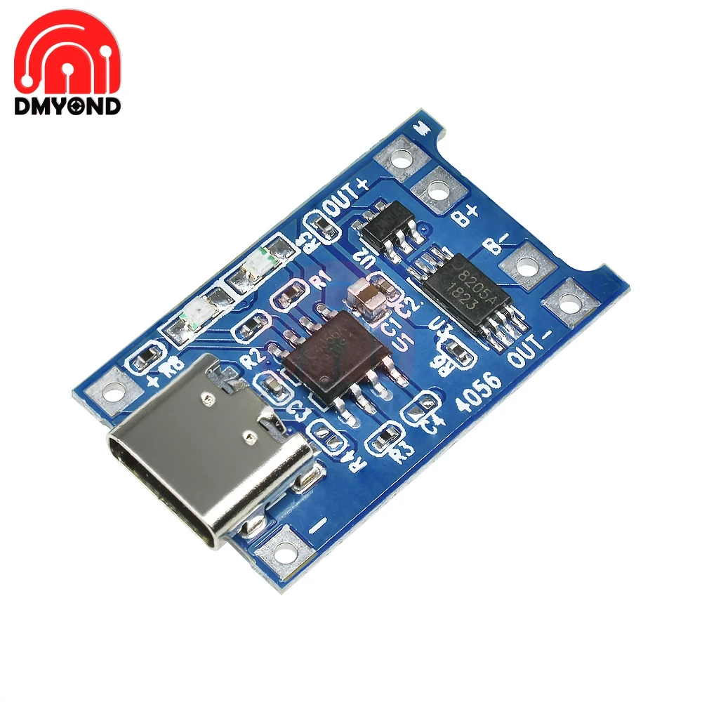 USB TYPE C 5V 1A 18650 TC4056A модуль зарядного устройства литиевой батареи зарядная плата Li
