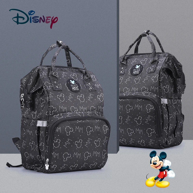  Disney Детская сумка для подгузников с USB подогревом водонепроницаемая сумка для подгузников для беременных рюкзак сумка для коляски бол…