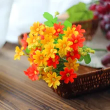 1 шт Искусственный апельсин Дейзи декоративные столбы& ветряной энергии обсушки салатных листьев садовые украшения двора завод лужайка домашний сад ваза