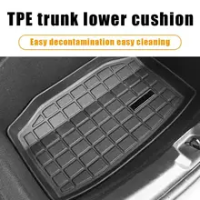 Водонепроницаемый задний Грузовой лоток багажник нескользящий без запаха коврик для пола Анти-пыль загрузки грузовой лайнер защита для Tesla модель 3