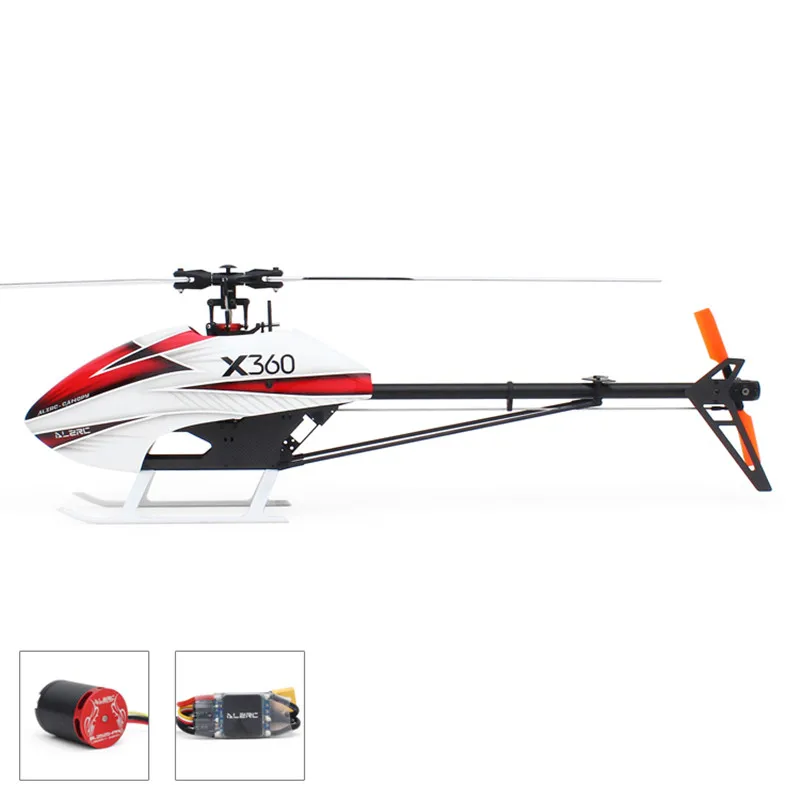 ALZRC X360 FBL 6CH 3D Летающий вертолет комплект с 2525 мотором V4 50A бесщеточный ESC Стандартный комбо