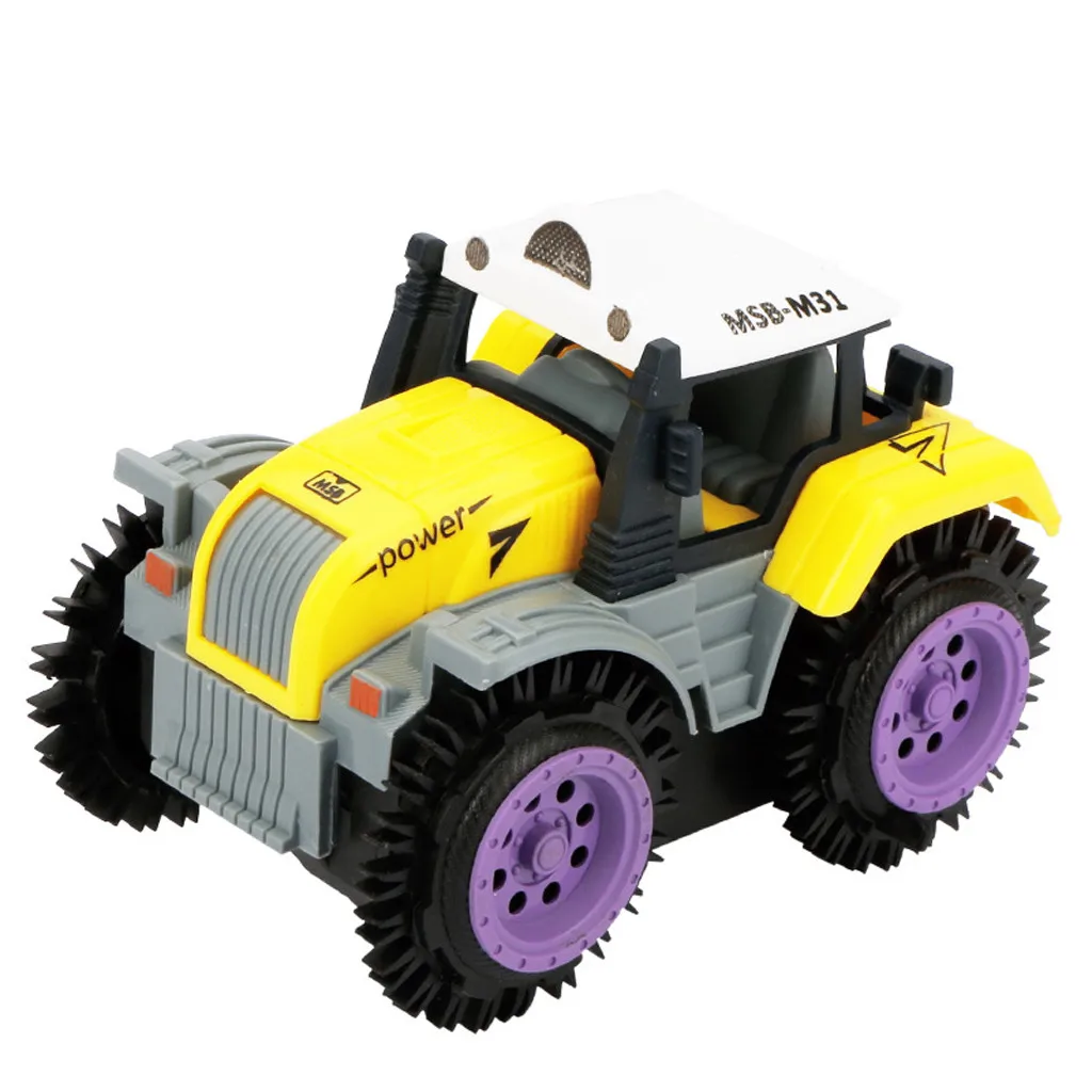 Yellow Детские игрушки, детские игрушки, детский самосвал, симулятор, 4 колеса, Джип, Электрический трюк, игрушечный автомобиль, забавные игрушки, рождественские подарки - Цвет: Yellow